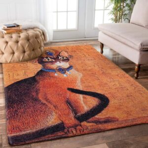 Egyptian Cat Rug Carpet