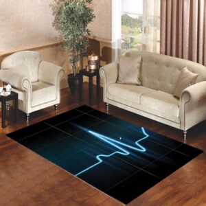 Ekg blue Living room carpet rugs