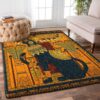 Elegant Egyptian Cat Rug Carpet