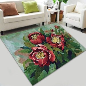 Elegant Flower Rug Carpet