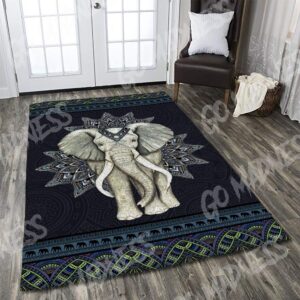 Elephant Mandala Rug Carpet