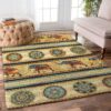 Elephant Mandala Rug Carpet