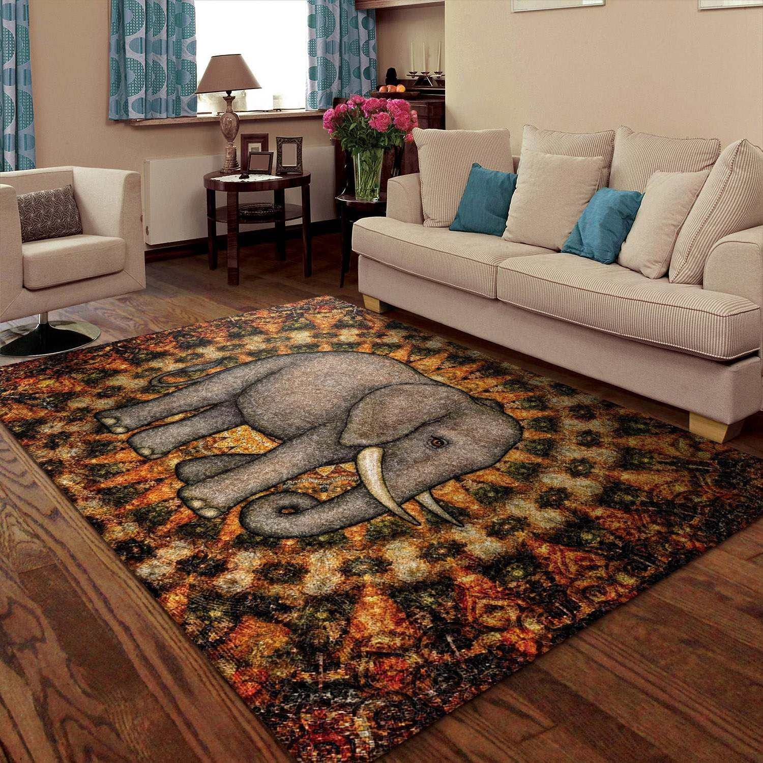Elephants Rug Carpet