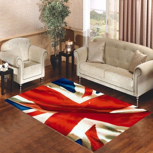 England Flag Wallpaper Country Living room carpet rugs