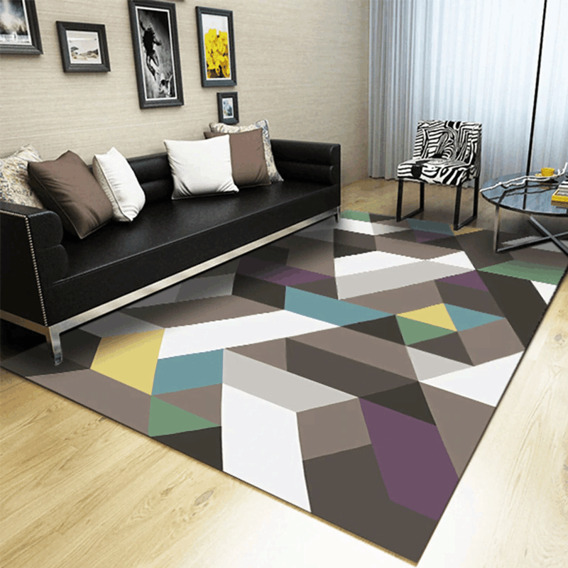 European Style Anti Slip Geometric Carpet