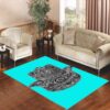 Evil Eye Hamsa Blue Mint Living room carpet rugs