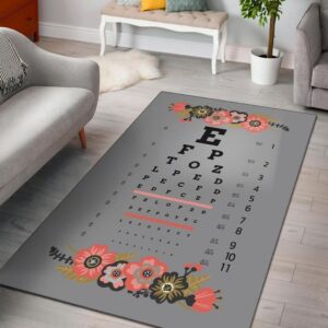 Eye Chart Area Rug Carpet