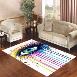 Eye Water Color Cartoon Living room carpet rugs