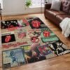 F Grey Band Rug Carpet