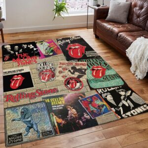 F Grey Band Rug Carpet