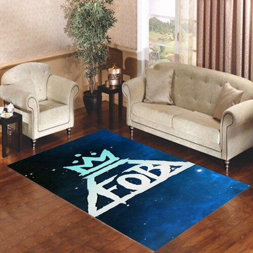 FOB Fall Out Boy Logo Living room carpet rugs