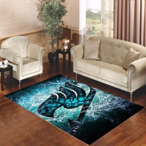 Fairy Tail Logo Lightning Living room carpet rugs