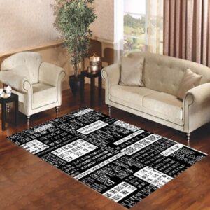 Fall Out Boy Lyric Case Living room carpet rugs