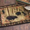 Family Bear Rectangle Rug Carpet