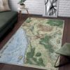 Felacia  Luxury Rug Carpets The Sword Coast Map Dungeons & Dragons