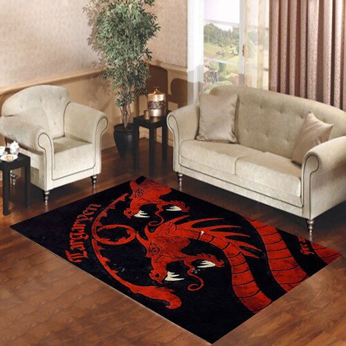 Fire And Blood Targaryen Game Of Thrones Living room carpet rugs