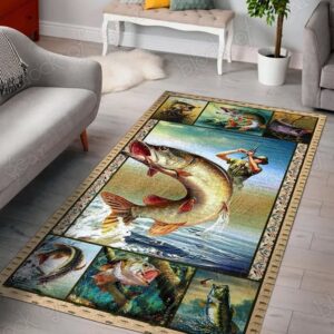 Fishing Living Room Rug Carpet