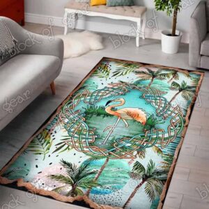 Flamingo Living Room Rug Carpet
