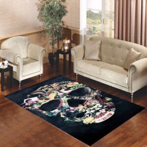 Floral Skeleton 3 Living room carpet rugs