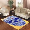 Floral Skull Living room carpet rugs