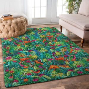 Flower Animals Rug Carpet