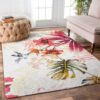 Flower Bird Rug Carpet
