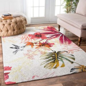 Flower Bird Rug Carpet