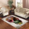 Flower Sugar Skull Pink Day Of The Dead Living room carpet rugs