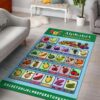 Food Alphabet Area Rug Carpet