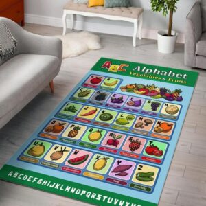 Food Alphabet Area Rug Carpet