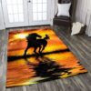 Freedom Horse Rectangle Rug Carpet