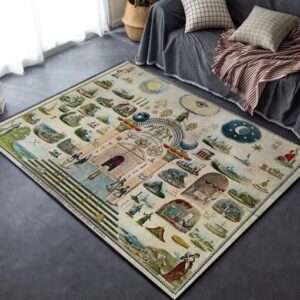 Freemasonry Area Rug Carpet Floor Rug Carpet - Home Decor