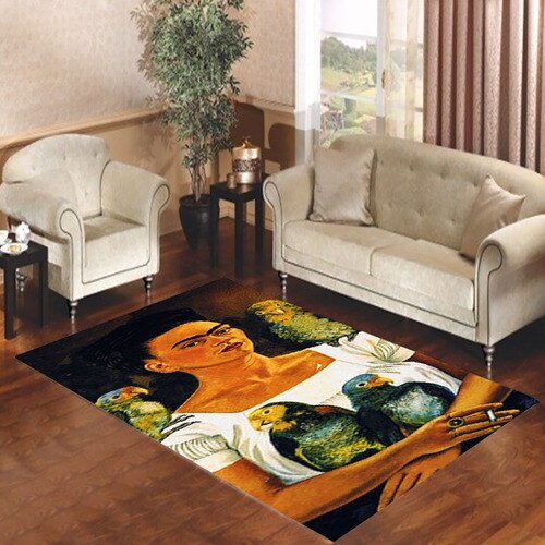 Frida Kahlo Self Portrait 2 Living room carpet rugs