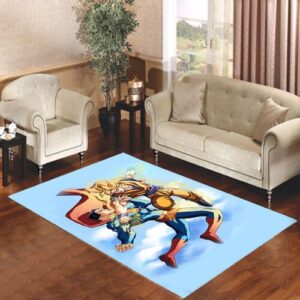 GOKU VS SUPERMAN Living room carpet rugs