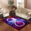 Galaxy Nebula Infinity of Love Living room carpet rugs