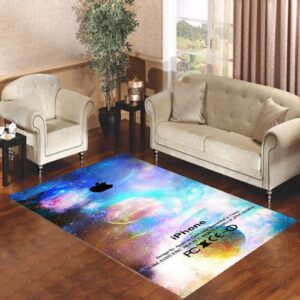 Galaxy Space Apple Living room carpet rugs