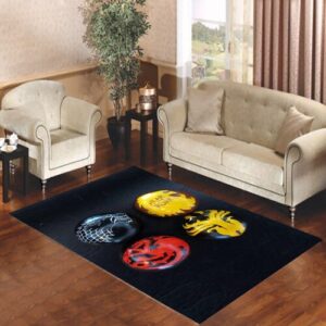 Game Of Thrones House Sigil Easter Eggs Living room carpet rugs