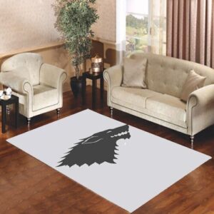 Game Of Thrones House Stark Silhouette Living room carpet rugs