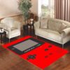 Gameboy Red Color Living room carpet rugs