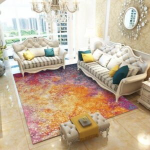 Geometric Art 3d Abstract Nordic Carpet