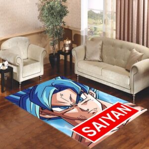 Goku Super Saiyan God Living room carpet rugs