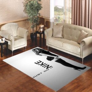 Grey Nike Girl Living room carpet rugs