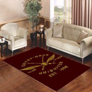 Gryffindor Team Seeker Quidditch Living room carpet rugs