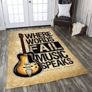 Guitar TDT Rug Carpet