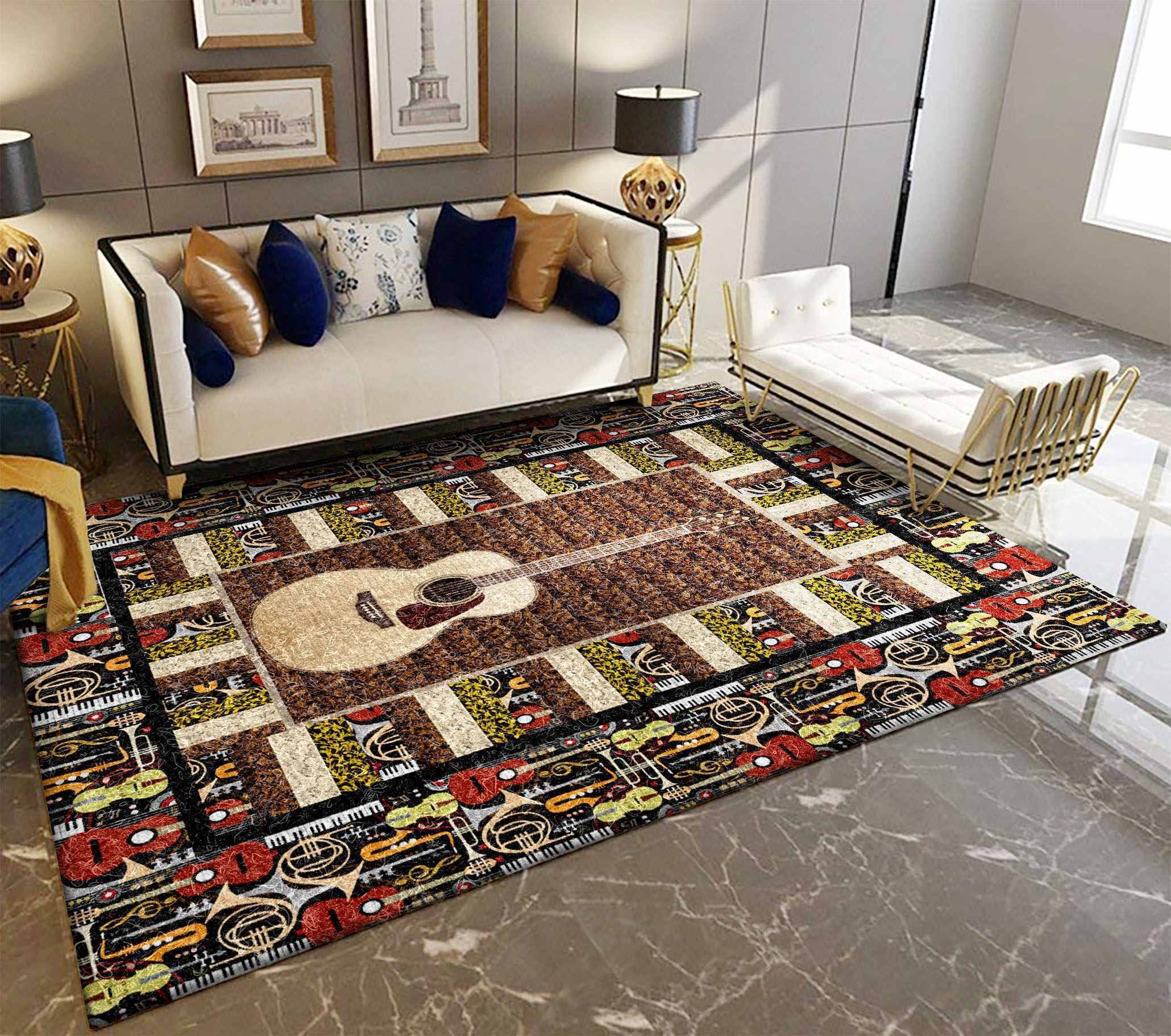 Guitar QR85748 Rug Carpet