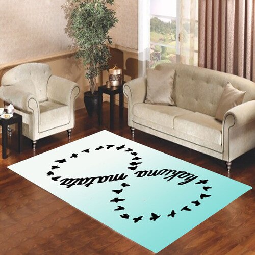 Hakuna Matata Lion King Infinity Symbol Sign Living room carpet rugs