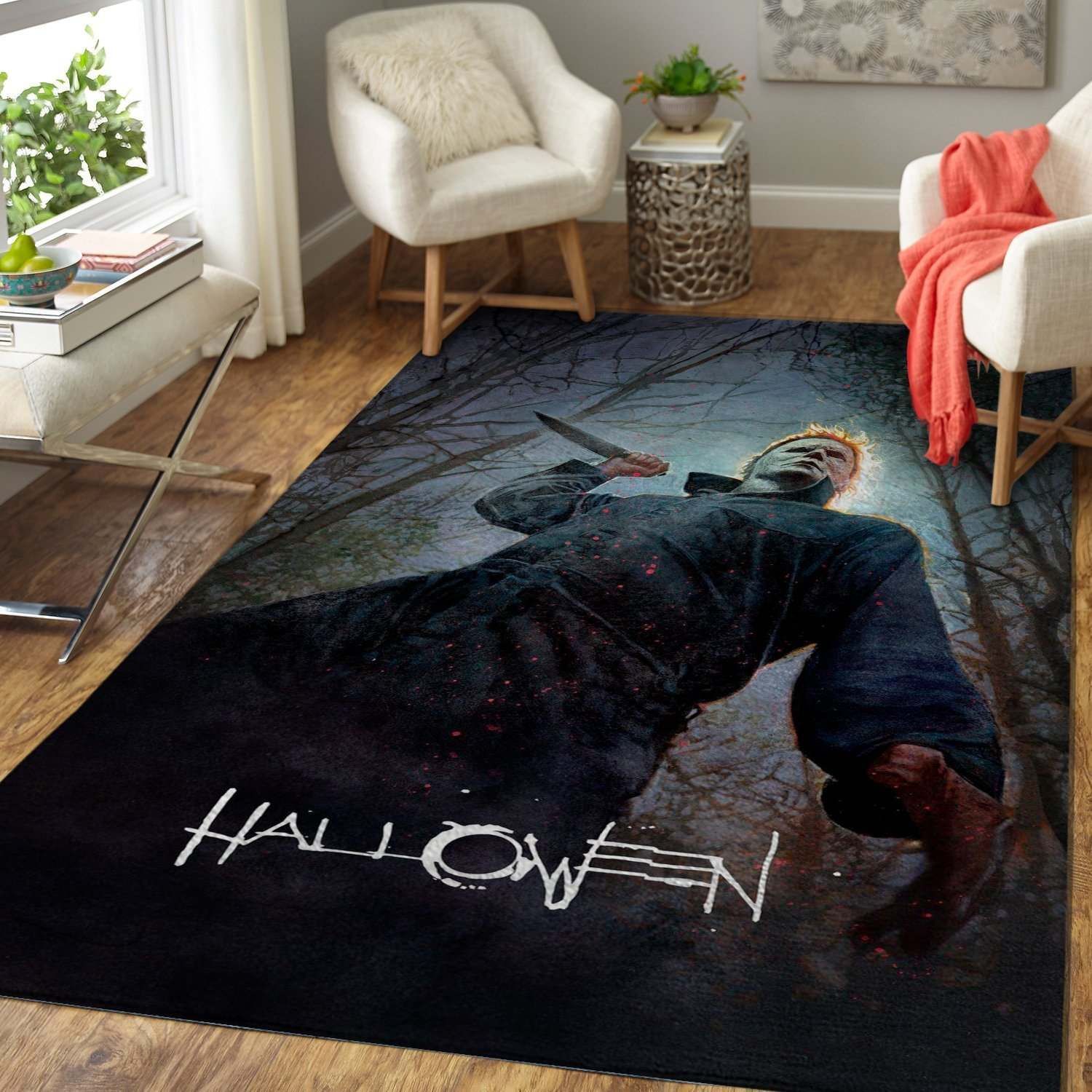 Halloween Gift Michael Myers - Halloween Area Rug Rug Carpet