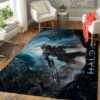 Halo Area Rug / Gaming Floor Rug Carpet
