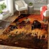 Happy Halloween Area Rug Carpet