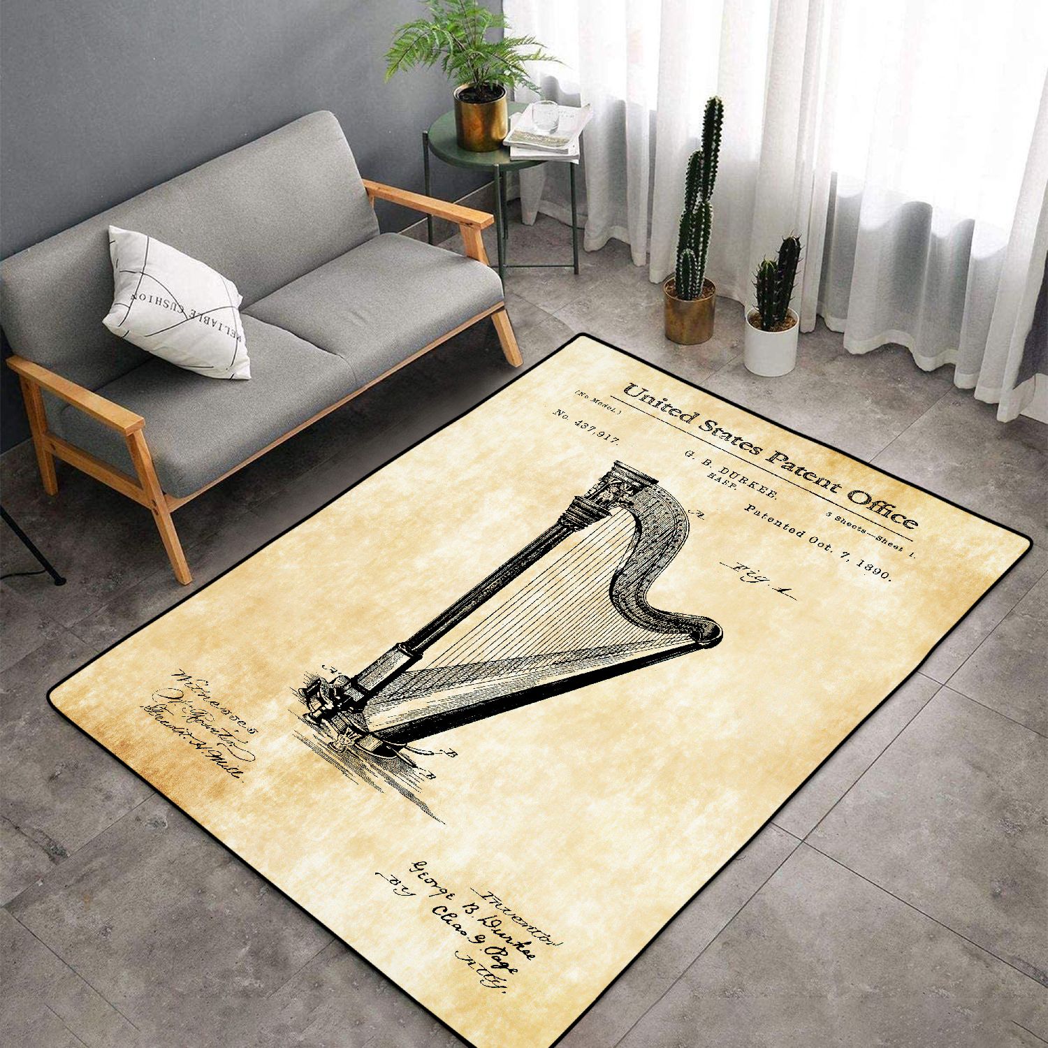 Harp Patent 1890